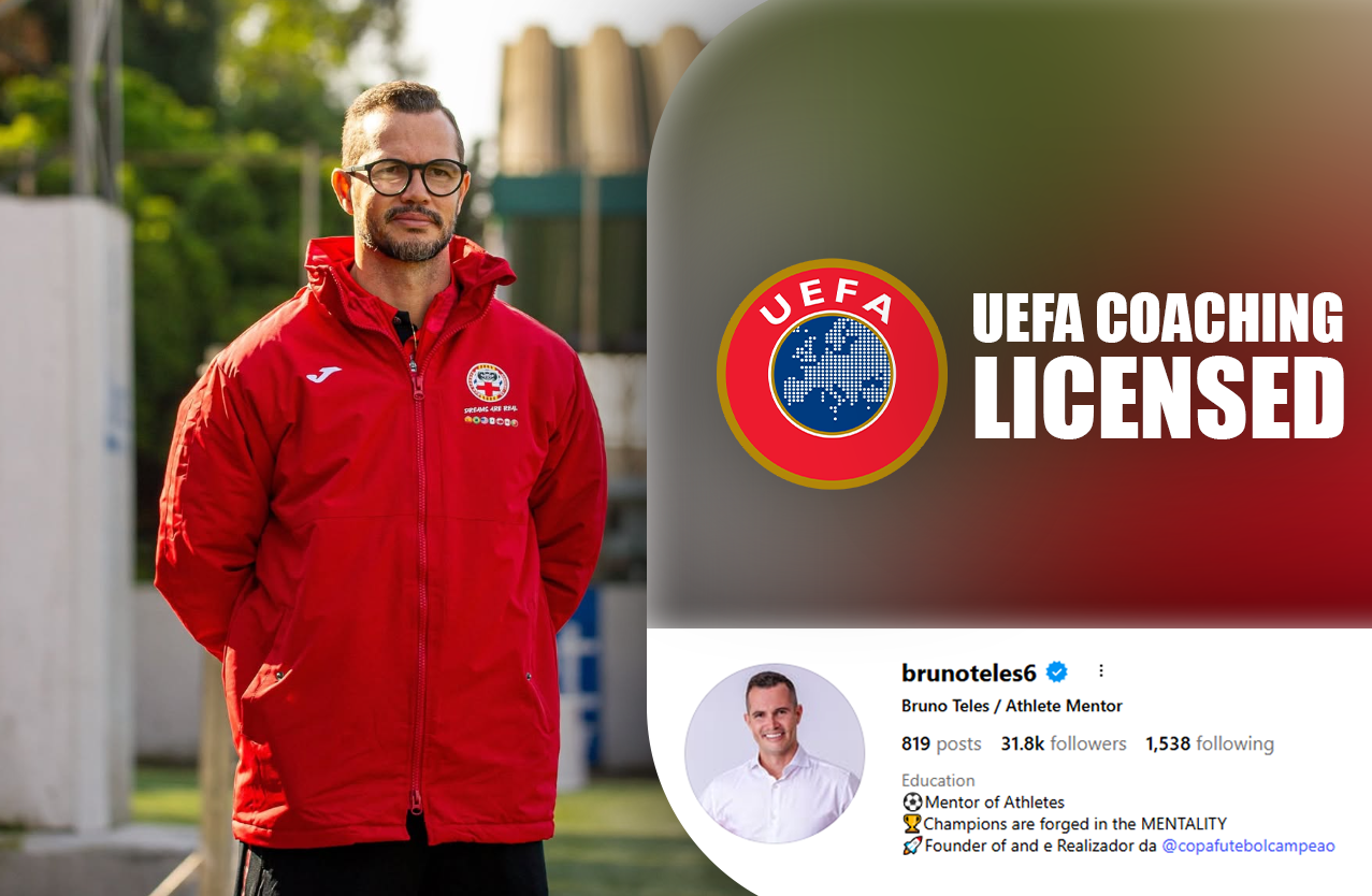 Bruno Teles, UEFA-licensed coach and athlete mentor
